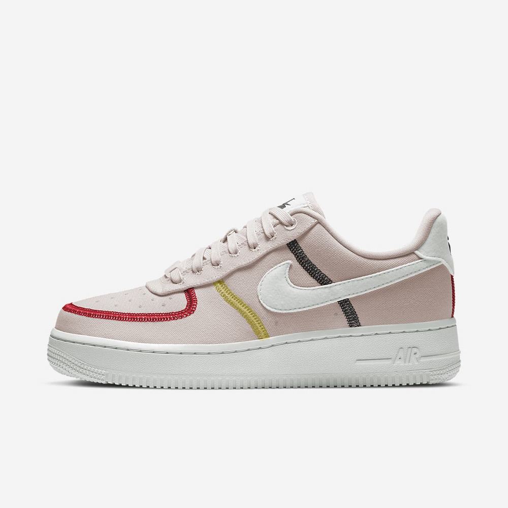 Sneakers Nike Air Force 1 '07 LX Rose 5460-791 Siltstone Red/Bright Citron/University Red/Photon Dust Femme | IWU-94793083